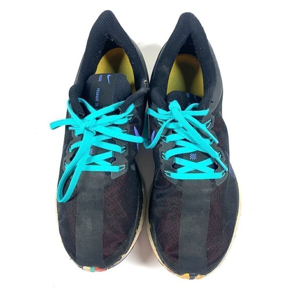 Nike Zoom Pegasus Women's Running Shoes Black/Blue Size 8.5 - Picture 3 of 10